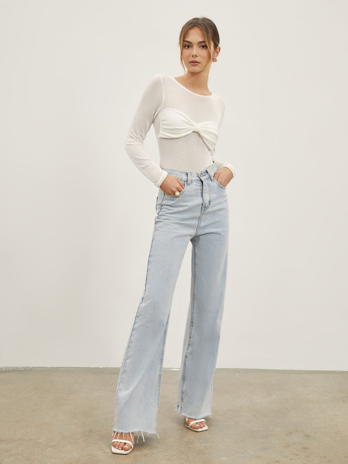 Kot Düz Paça Jean Pantolon
