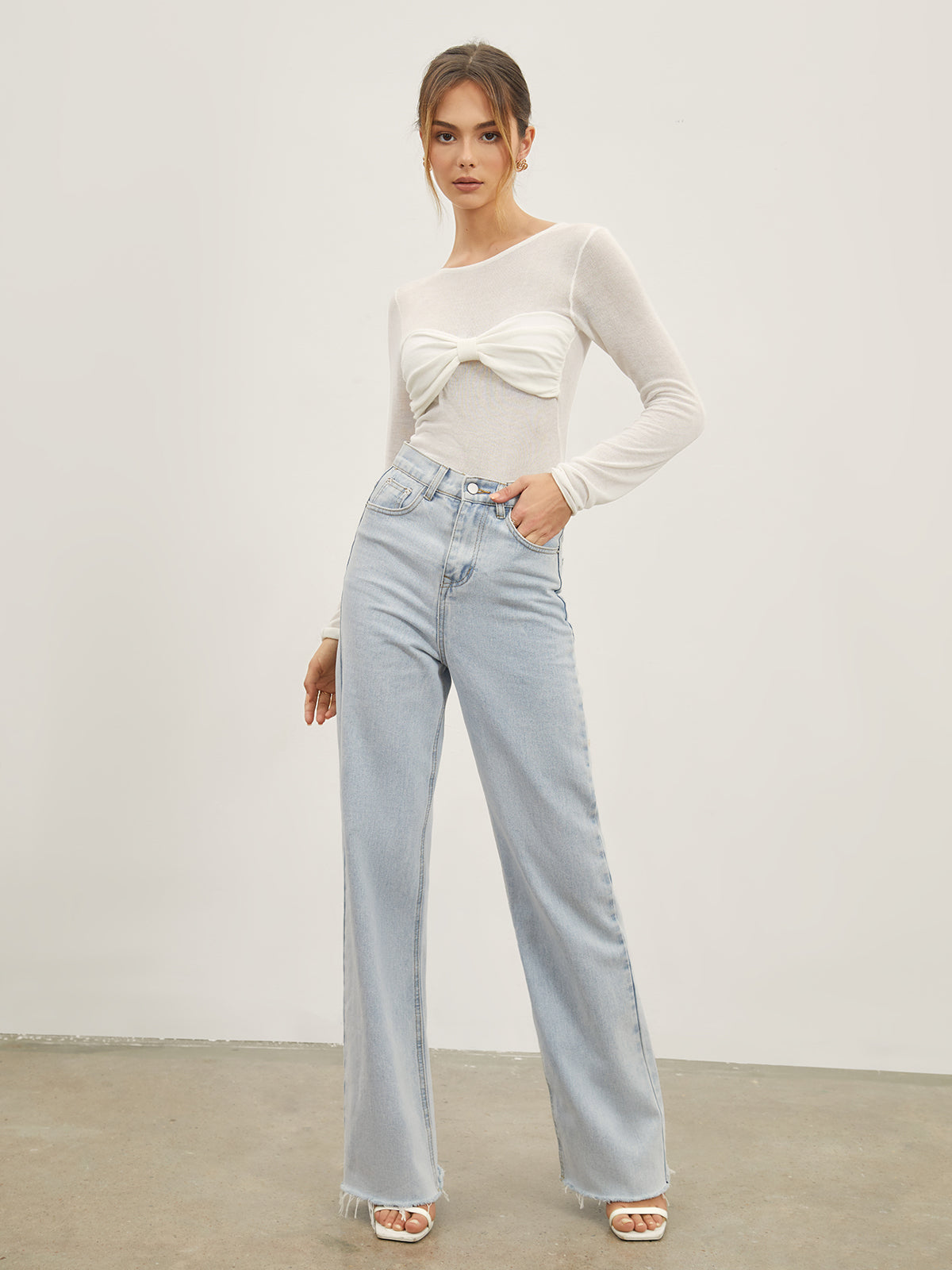 Kot Düz Paça Jean Pantolon