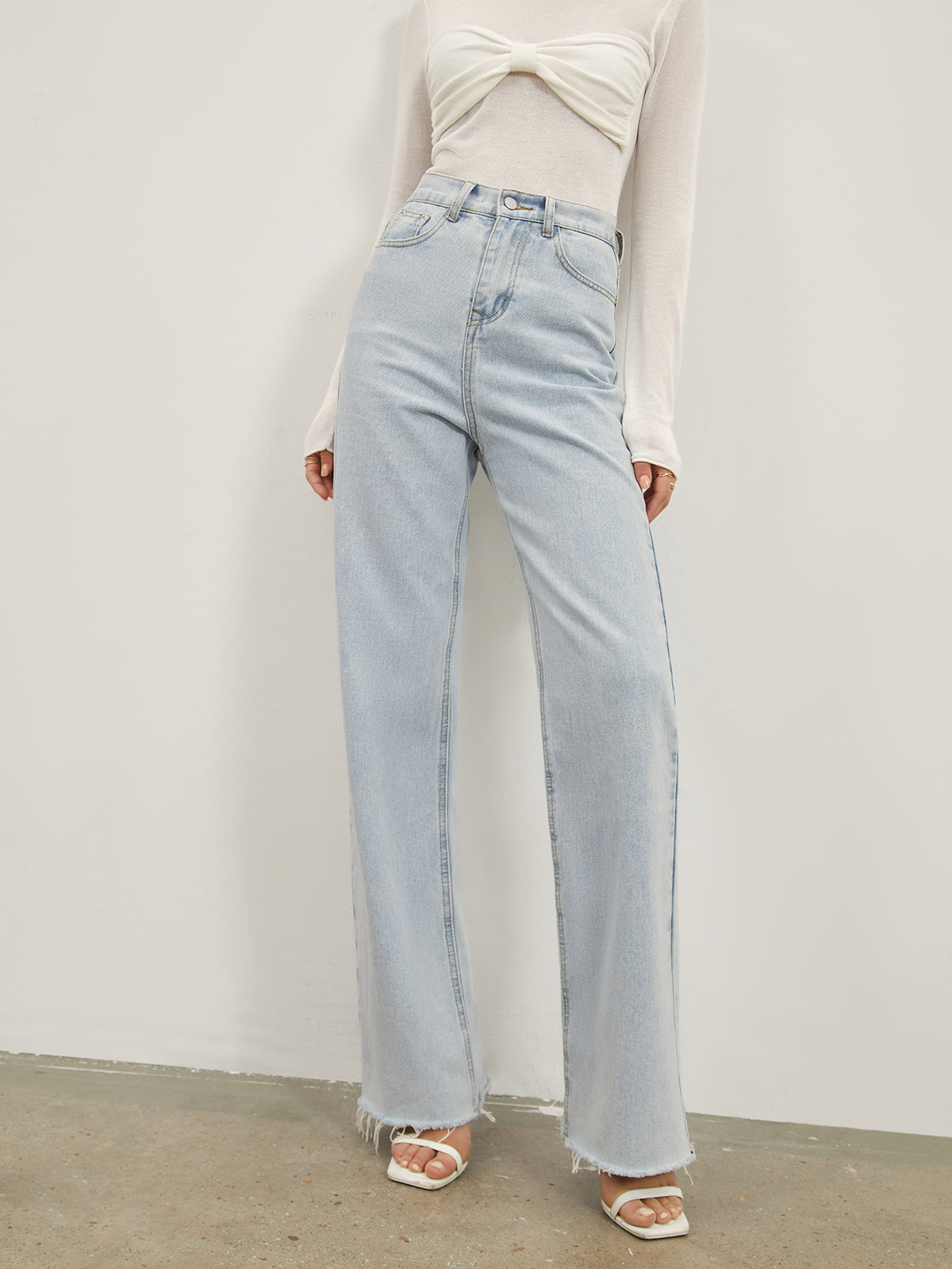 Kot Düz Paça Jean Pantolon