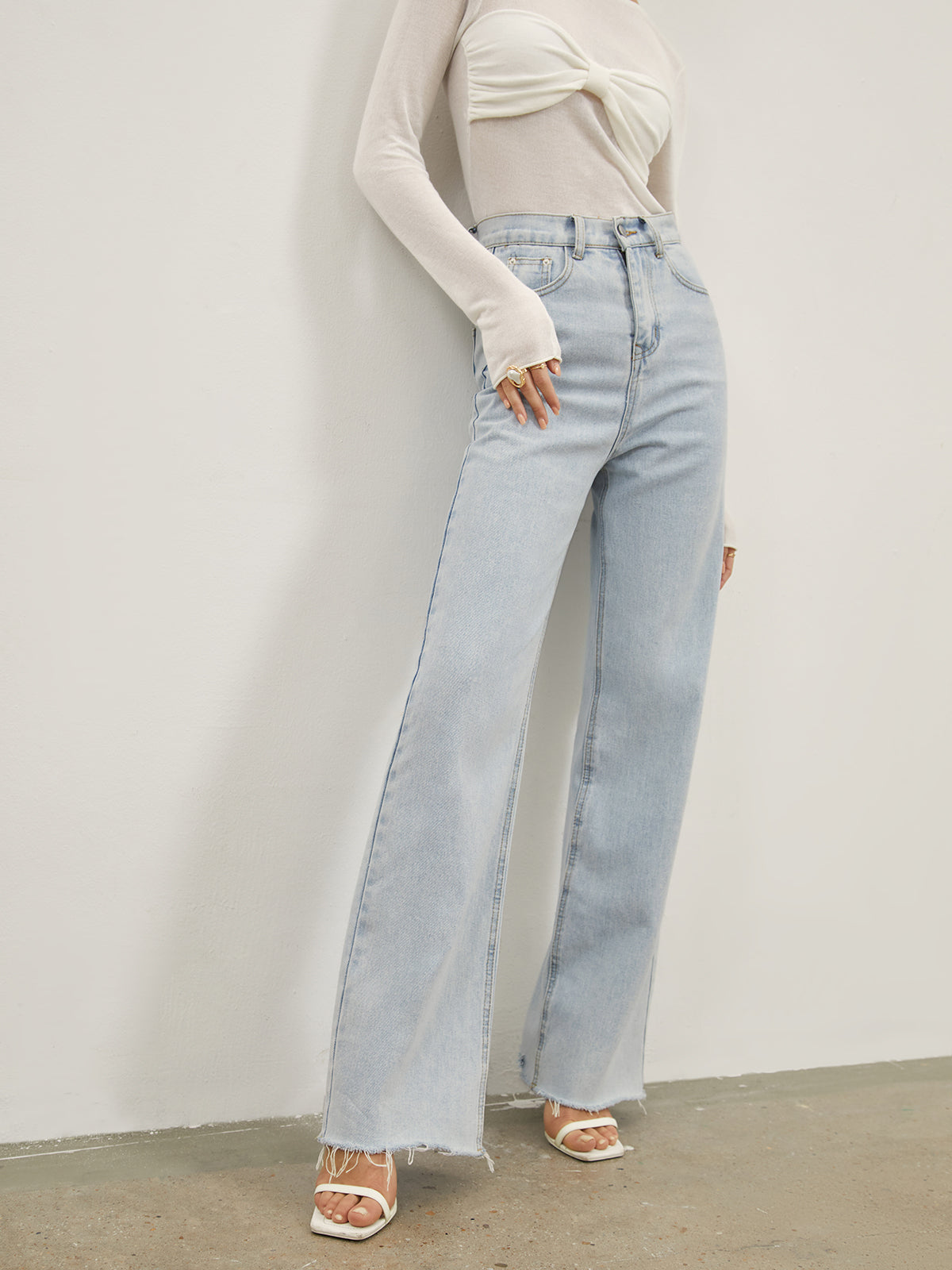 Kot Düz Paça Jean Pantolon