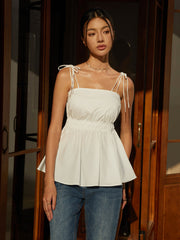 Düğümlü Peplum Cami Üst