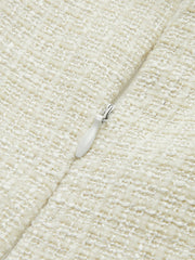 Tweed Kloş Askılı Elbise